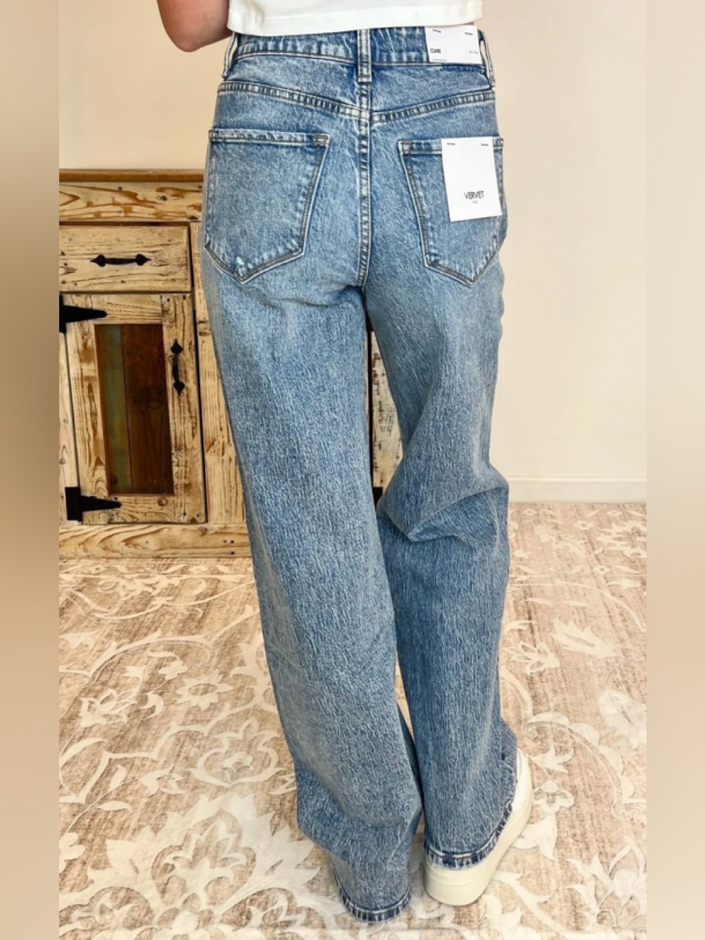Vervet Clare 90's Wide Leg Jean Size 27 - Picture 2 of 7